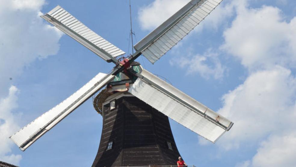 Die Mühle in Bunde muss repariert werden. Die Kosten betragen rund 10.000 Euro. © Foto: RZ-Archiv