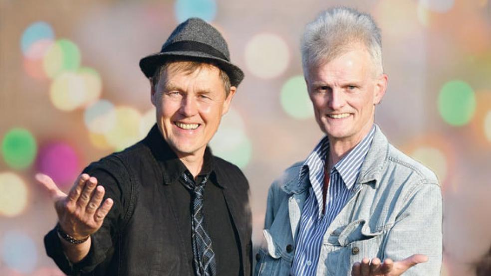 Das Bluesduo »E&B Haircut« ist am Samstag zu Gast bei Katja am Hafen. © Foto: privat