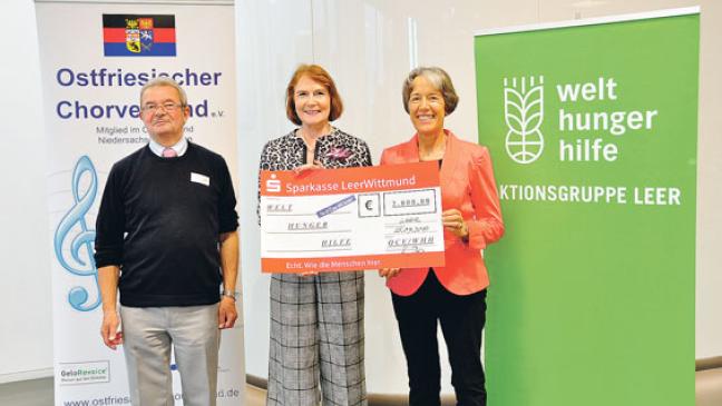 Konzerterlös für Leeraner Welthungerhilfe