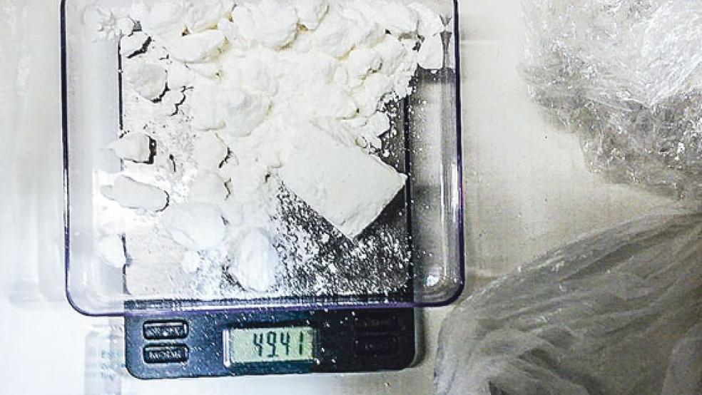 Rund 50 Gramm Kokain (Bild) und 76 Gramm Cannabisharz wurden durch den Zoll sichergestellt. © Foto: Zoll
