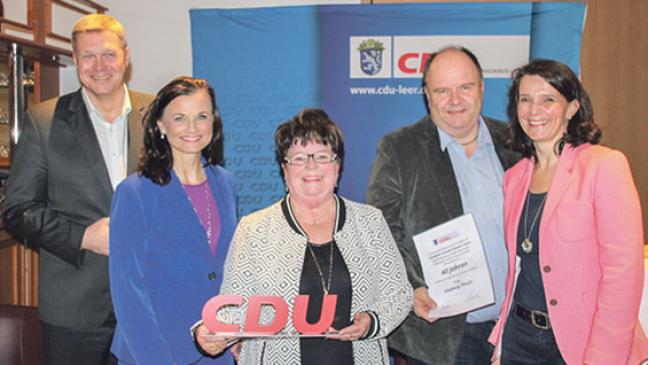 40 Jahre für die CDU im Einsatz: Hedwig Pruin geehrt