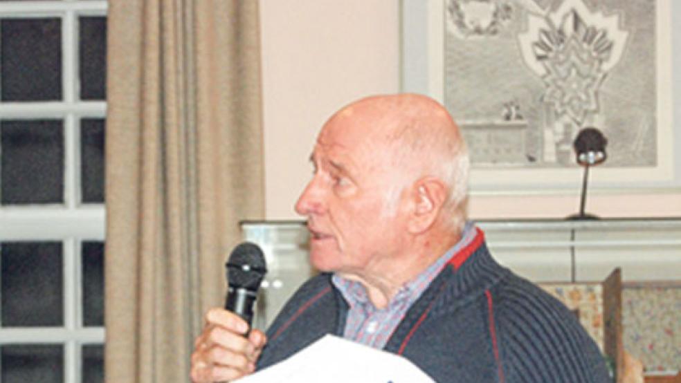 Dieter Weber (UWG) kritisiert die SPD-Fraktion im Weeneraner Stadtrat. © Foto: RZ-Archiv