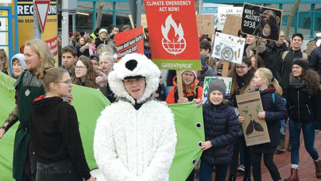 Klima-Aktivisten fordern zum Handeln auf
