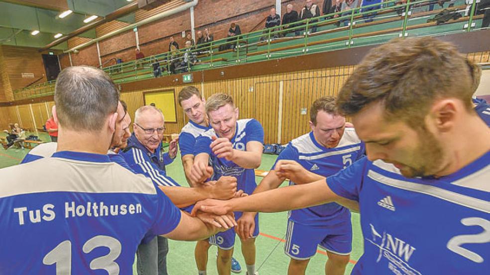 Die Handballer aus Holthusen gingen gegen die dritte Mannschaft des Wilhelmshavener HV baden.  © Foto: Bruins