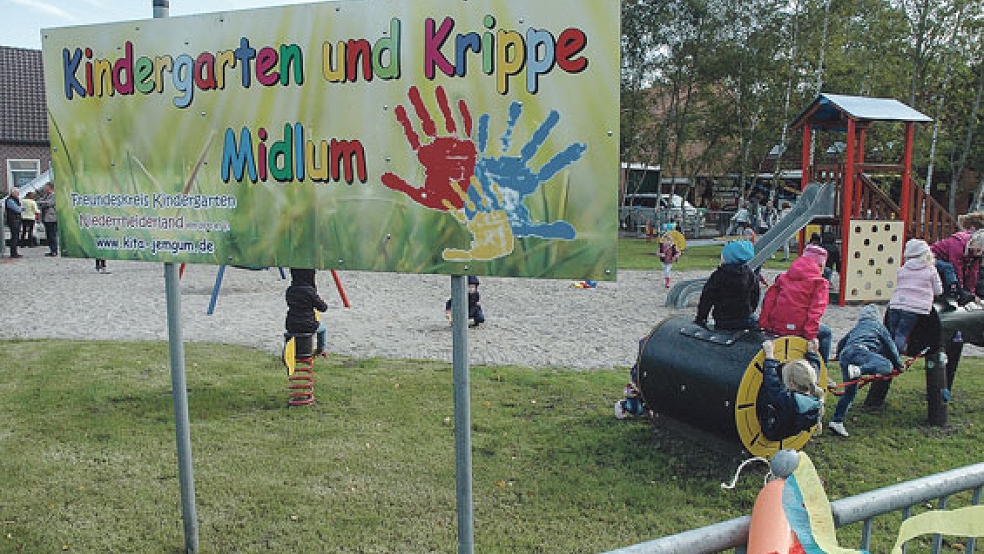 Nach einem Vorschlag des Vorstandes des Kindergartenvereins Niederrheiderland soll die Krippe in Midlum zukünftig in einem Neubau in Jemgum untergebracht werden. © Foto: Szyska