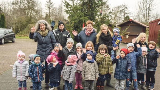 Weihnachtsmann hält Sprechstunde
