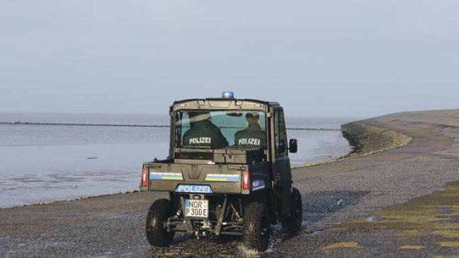 Mit Elektro-Quad im Strand-Einsatz