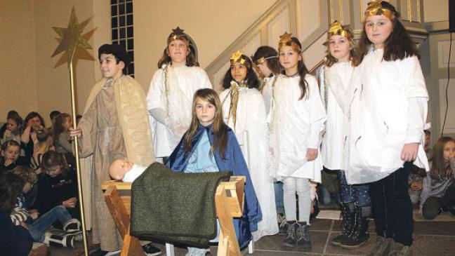 Ein riesiger Kinderchor sang