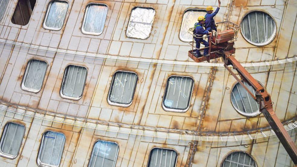 Die »Odyssey of the Seas« will die Papenburger Meyer Werft im Herbst 2020 an die Reederei »Royal Caribbean International« abliefern. © Foto: David Hecker