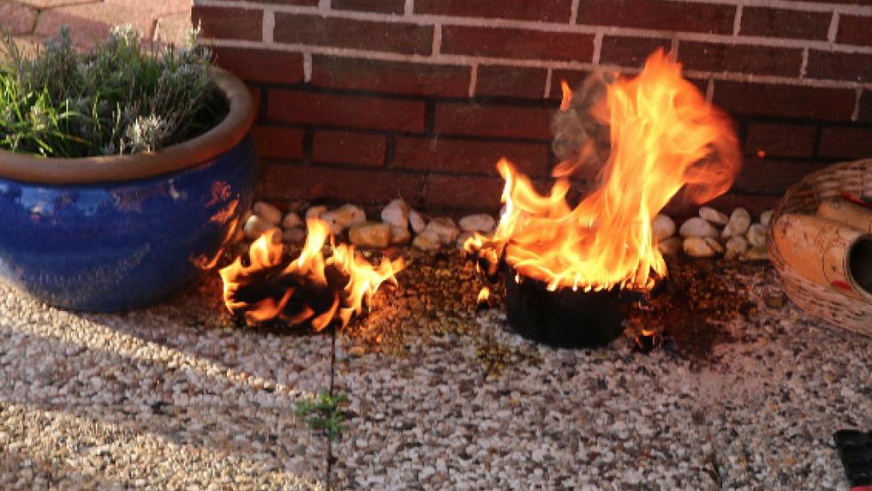 Ein Topf in einem Wohnhaus in Kirchborgum ist am Dienstagnachmittag in Brand geraten.  © Loger