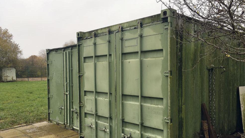 In diesen Container sind noch unbekannte Täter Ende November eingebrochen. © Foto: Boelmann