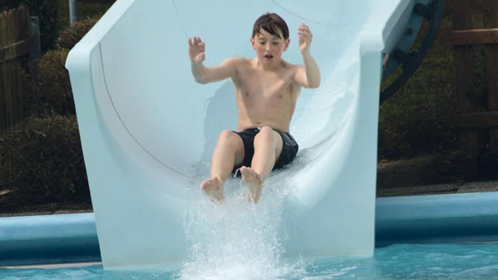 Im Friesenbad kann ab Ostersonnabend wieder gerutscht werden. © Foto: Himstedt 