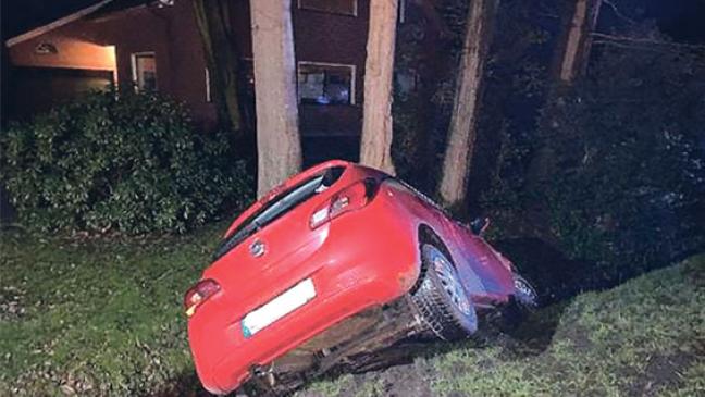 Alkoholfahrt endet im Straßengraben