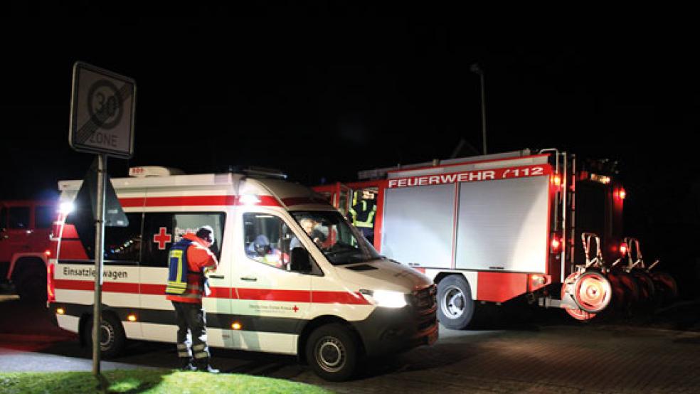 In der Nacht von Samstag auf Sonntag suchten Rettungskräfte nach einer 77-Jährigen aus Holthusen.  © Foto: Rand (Feuerwehr)