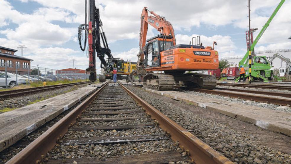 Während den Sondierungsarbeiten werden moderne und lärmgedämpfte Arbeitsgeräte eingesetzt, sagt die Deutsche Bahn. Bei dem Foto handelt es sich um ein Symbolbild. © Foto: RZ-Archiv