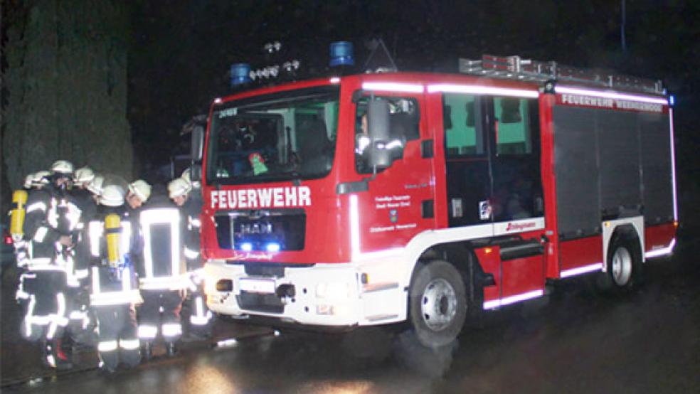 Eine erhöhte Gaskonzentration wurde in einer Wohnung in Möhlenwarf gemessen. © Foto: Rand/Feuerwehr