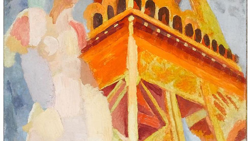 »Paris - Die Frau und der Turm« (Robert Delaunay, 1925) wird in Emden zu sehen sein. © Foto: bpk/Staatsgalerie Stuttgart
