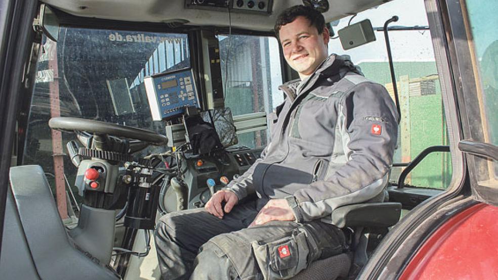 Michel Vermue ist Landwirt aus Berufung. Der 26-Jährige möchte in anderthalb Jahren den heimischen Betrieb vollständig übernehmen. © Fotos: Berents