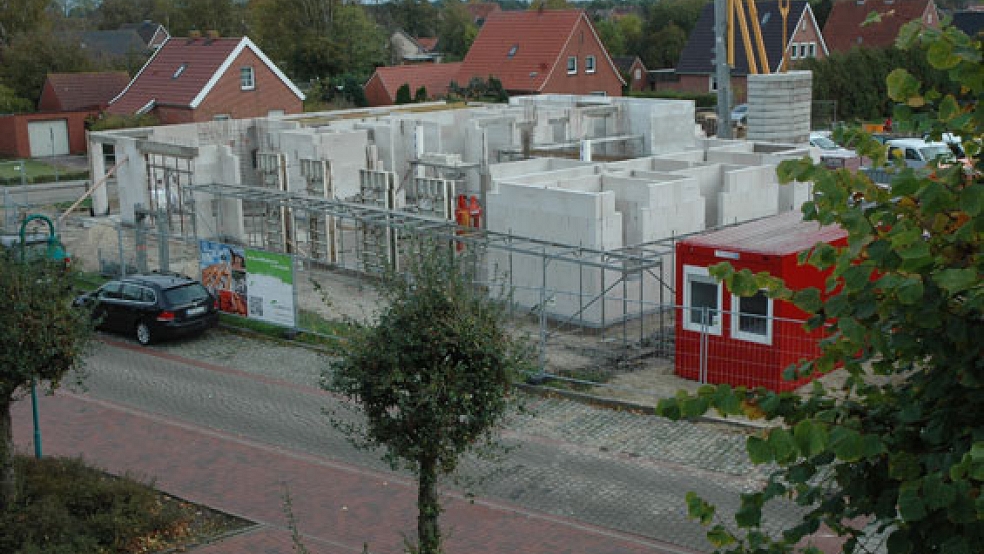 Die Baustelle des Familienzentrums in Bunde.  © Foto: Szyska