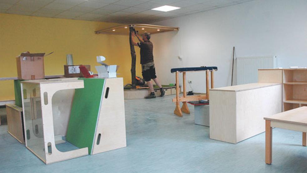 Im alten Schützenhaus in Jemgum wurde im August 2019 eine Krippe mit einer Gruppe eingerichtet. © Foto: Szyska