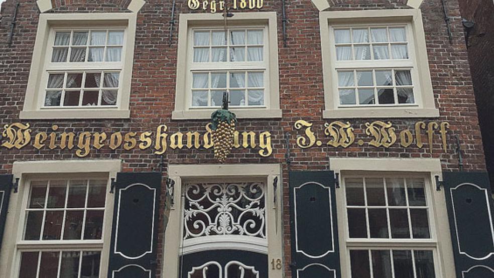 Das Haus Samson in der Altstadt von Leer. Bietet das Stammhaus der Firma Wolff bald auch »Ecks« eine Heimat? © Foto: Hanken