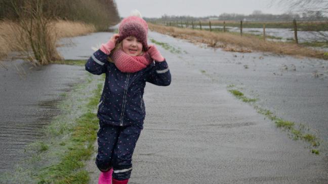 Seenlandschaft durch Staunässe