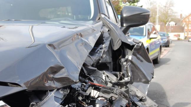 Hoher Schaden bei Unfall