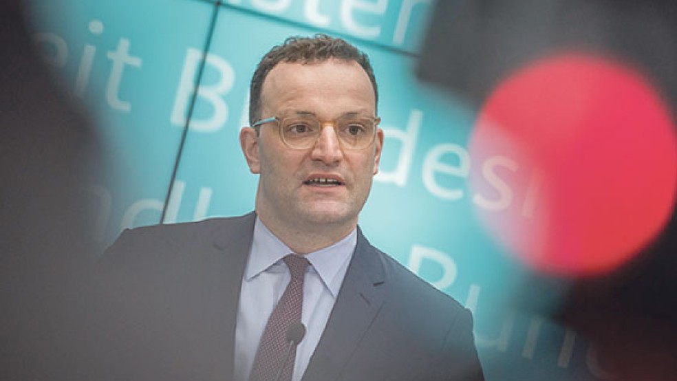 Zu einer Diskussionsrunde unter dem Titel »Der Nächste, bitte!« wird Bundesgesundheitsminister Jens Spahn am 21. März in Weener erwartet. © Foto: Christophe Gateau (dpa)
