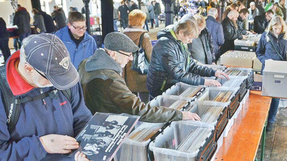 Zur Plattenbörse im Zollhaus in Leer werden wieder mehrere Hundert Vinyl-Enthusiasten erwartet. © Foto: privat