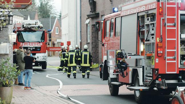Zimmerbrand im ehemaligen Finanzamt