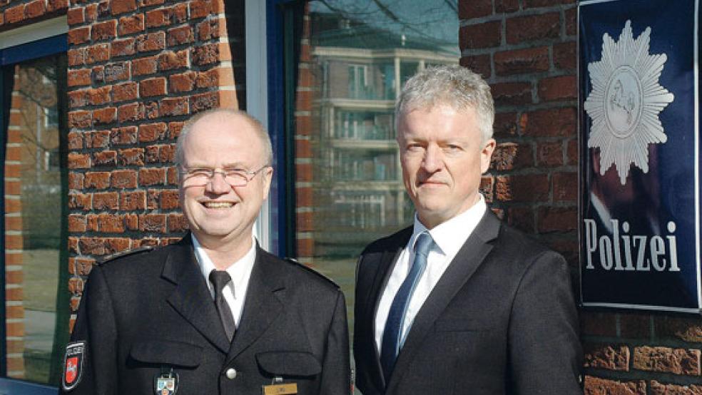 Inspektionsleiter Johannes Lind (links) und der Leiter des Zentralen Kriminaldienstes, Thomas Memering. © Foto: Szyska