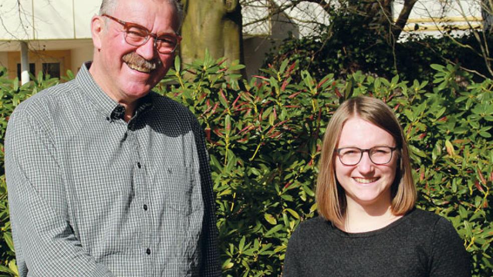 Heiner Hanneken und Jantje Temmen. © Foto: Stadt Papenburg