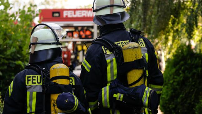Dünenbrand auf der Insel Borkum