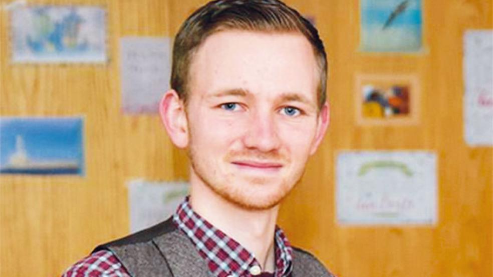 Jonathan Martens aus Jheringsfehn ist neuer CVJM-Leiter in Emden.  © Foto: Hasseler