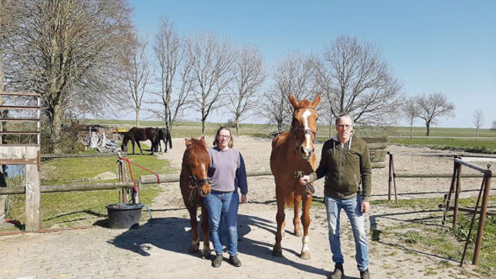 Sandra und Keno Kappernagel haben mit den Auswirkungen der Corono-Pandemie in ihrem Betrieb zu kämpfen. So kann unter anderem kein Reitunterricht stattfinden. © Foto: privat