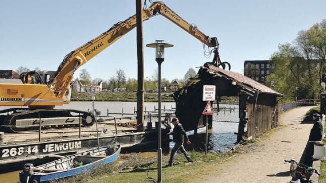 Offene Sicht auf die Steganlage