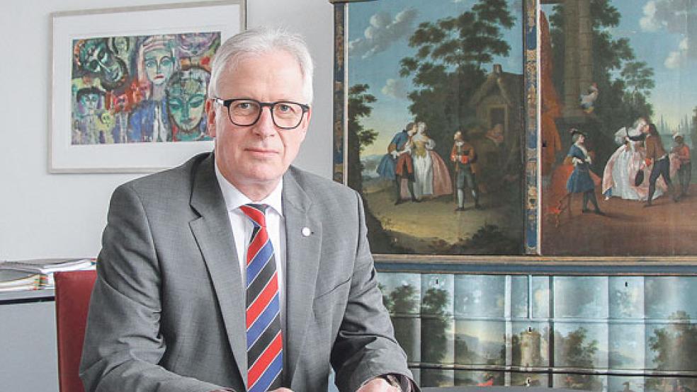 Vorstandschef Thomas Weiss und sein Kollege Gerrit Wilken blicken zufrieden auf das Geschäftsjahr 2019 der Brandkasse zurück. © Foto: Brandkasse