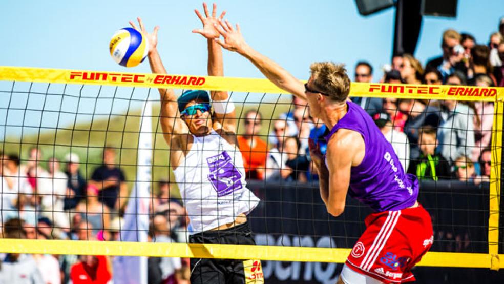 Auch Beachvolleyball zählt zum Programm des White Sands-Festivals. © Foto: Henning Anger