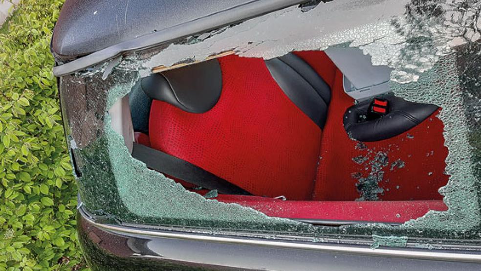 Neuer Fall in der Neuen Straße: Auch hier schlug ein Täter ein Fenster ein. © Foto: privat