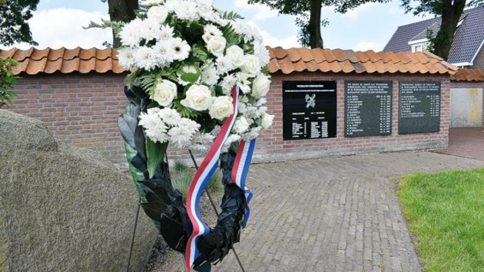 Das Ehrenmal für gefallene kanadische Soldaten am Zuiderveen in Winschoten ist für die Gemeinde Oldambt ein zentraler Ort des jährlichen Gedenkens am 4. Mai. © Fotos: Kuper
