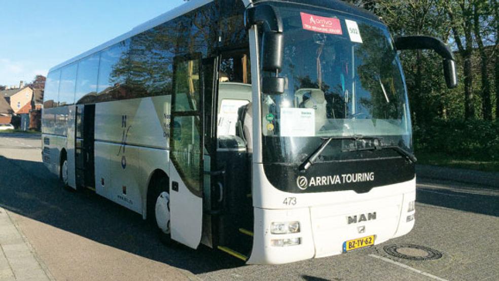 Bis zum 3. Juni pendeln Arriva-Busse zwischen den Bahnhöfen in Groningen und Weener.  © Foto: Kuper