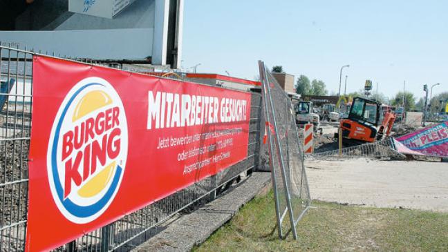 Fastfood-Bau schmeckt nicht jedem