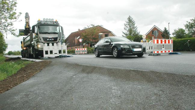 Verkehr rollt trotz Vollsperrung