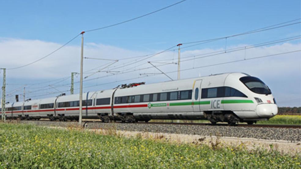 Ein ICE der Deutschen Bahn AG wird ohne Umstieg von München nach Ostfriesland fahren. © Foto: Claus Weber (Deutsche Bahn AG)
