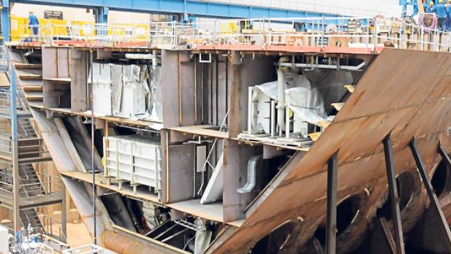 Werft womöglich wochenlang dicht