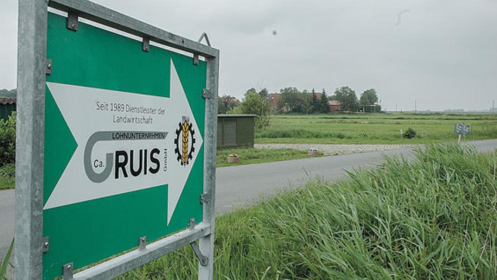 Das Lohnunternehmen Gruis möchte in Böhmerwold eine Anlage zur Verarbeitung von Bauschutt errichten. Doch Nachbarn lassen die Rechtsmäßigkeit des Bebauungsplan der Gemeinde Jemgum jetzt gerichtlich überprüfen. © Foto: Szyska