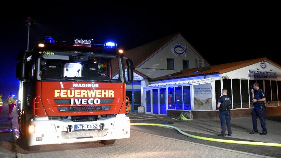 Bei einem Feuer in einem Fischrestaurant in Carolinensiel entstand ein Sachschaden von rund 150.000 Euro. © Foto: Feuerwehr