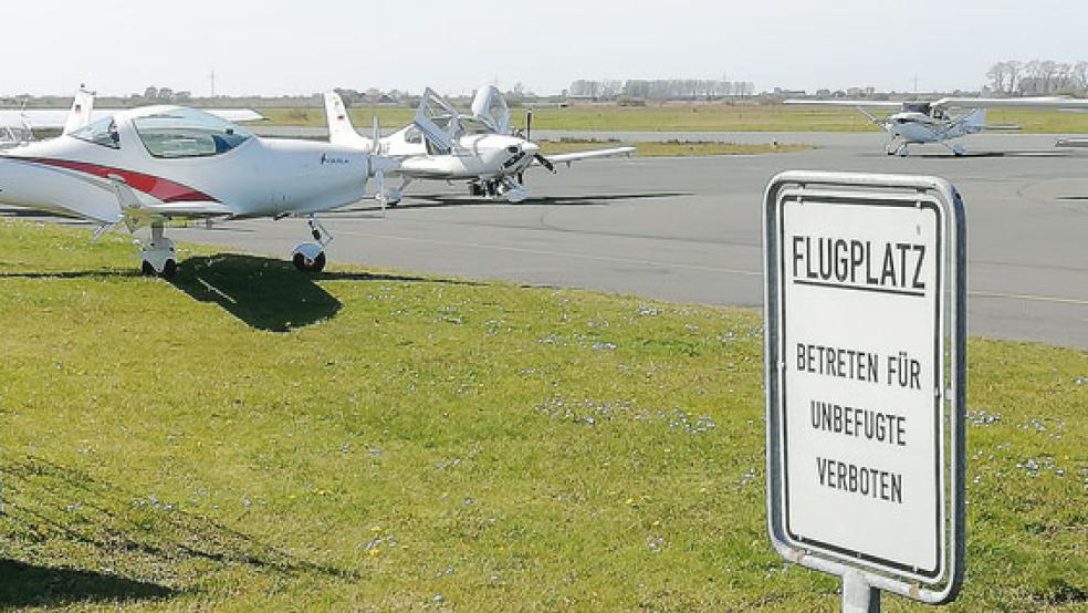 Der Flugplatz Leer-Papenburg in Nüttermoor liegt beim Werksverkehr von Firmen bundesweit an der Spitze. © Foto: Szyska