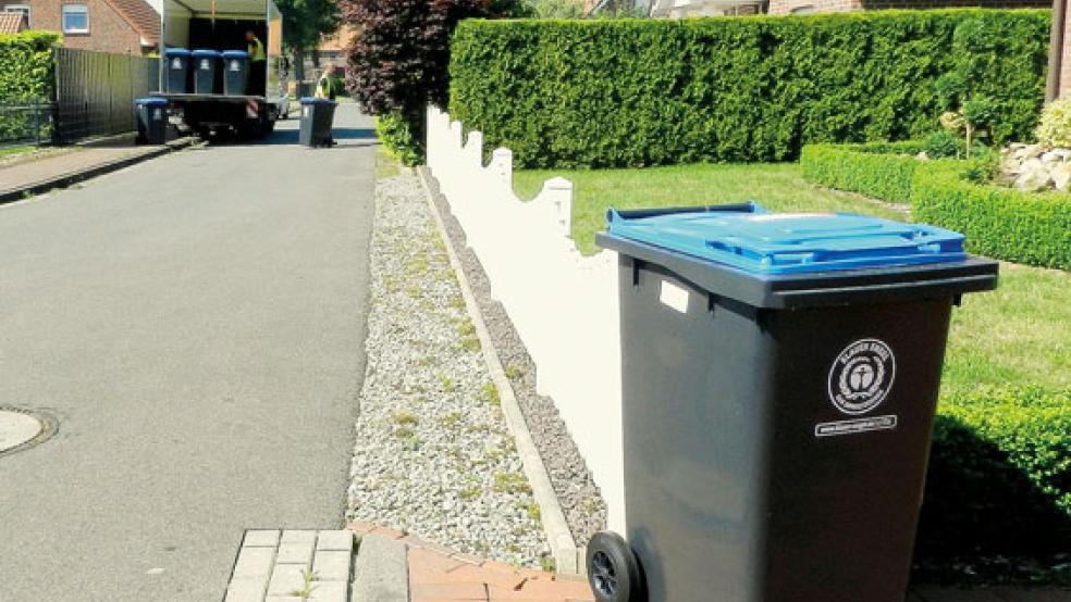Ende Juni werden im Landkreis Leer wieder alle Papiertonnen eingesammelt. © Foto: Kreisbehörde