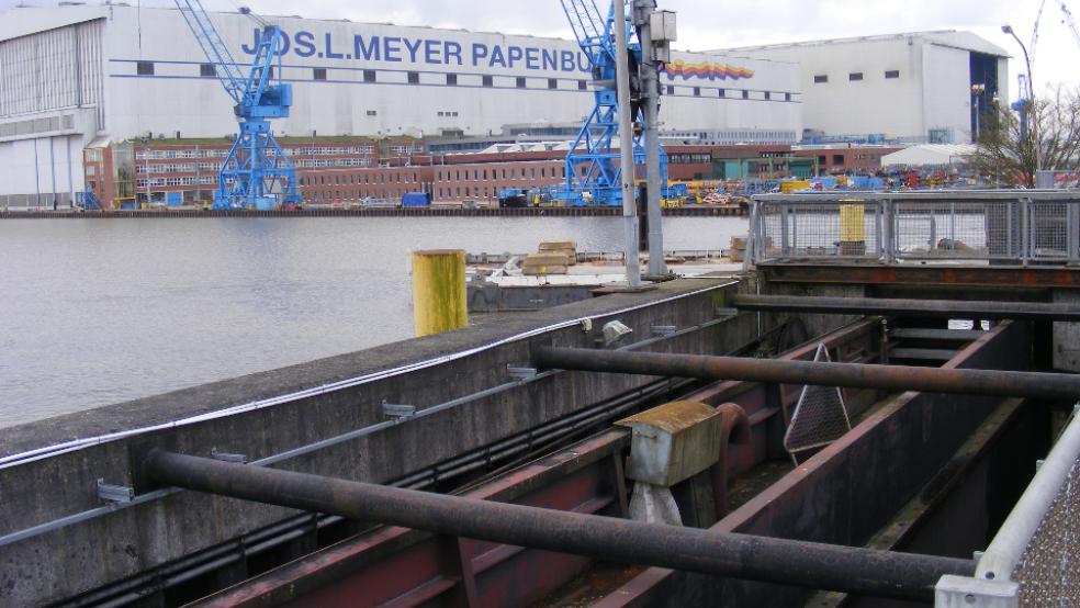 Die Geschäftsleitung der Meyer Werft hat sich zu aktuellen Entwicklungen geäußert.  © RZ-Archic